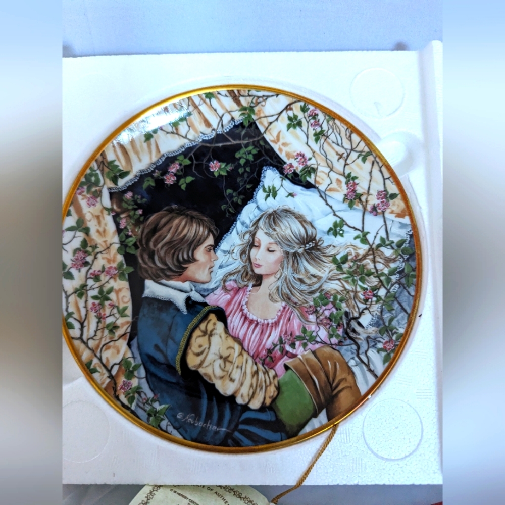 Kaiser Porcelain Collectors Plate - Fairy Tale Series "Sleeping Beauty" 7.5"